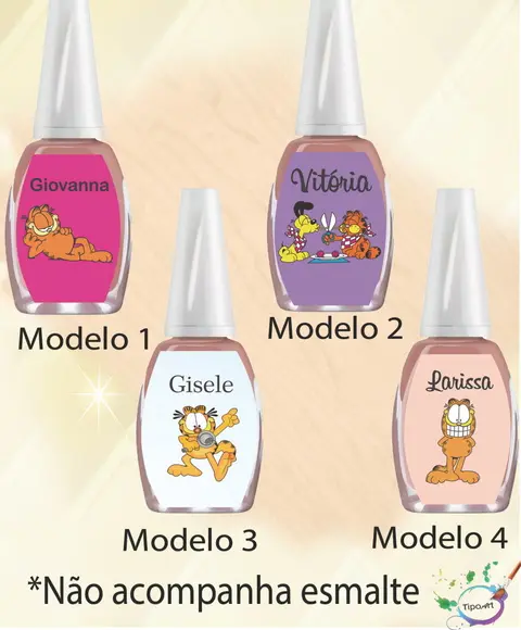 Rotulo para Esmalte-garfield