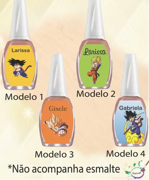 Rotulo para Esmalte-goku