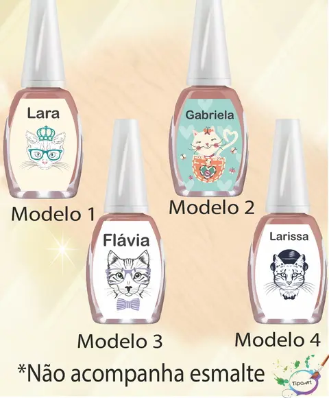 Rotulo para Esmalte-gatinho