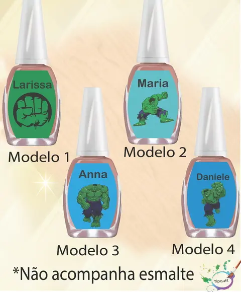Rotulo para Esmalte-hulk