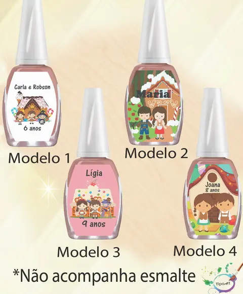 Rotulo para Esmalte-joão e Maria