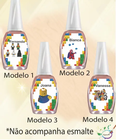 Rotulo para Esmalte-lego