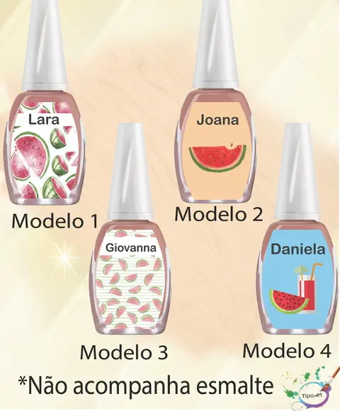 Rotulo para Esmalte-melancia