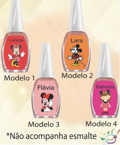 Rotulo para Esmalte-minnie