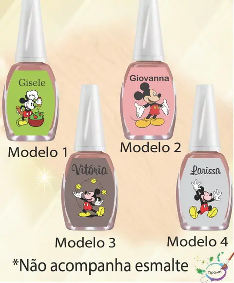 Rotulo para Esmalte-mickey