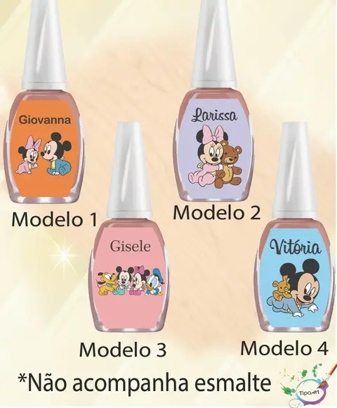 Rotulo para Esmalte-mickey Baby