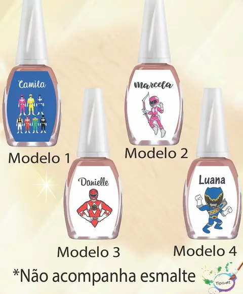 Rotulo para Esmalte-pawer Ranger