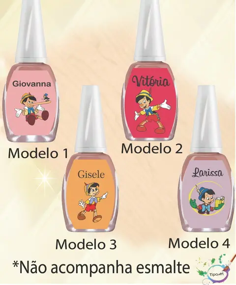 Rotulo para Esmalte-pinoquio