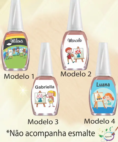Rotulo para Esmalte-pintando o 7