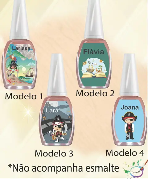 Rotulo para Esmalte-pirata