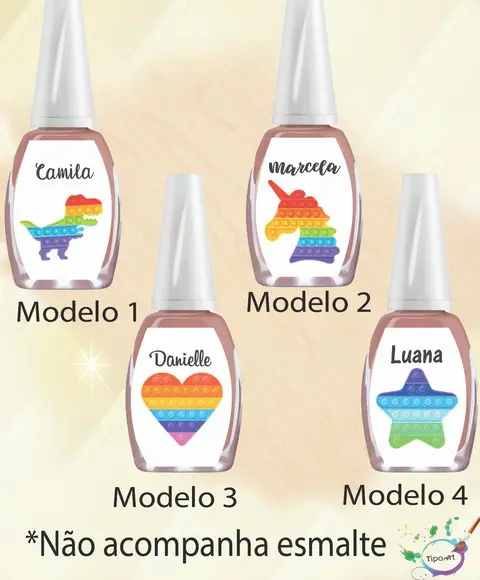 Rotulo para Esmalte-pop Fidget