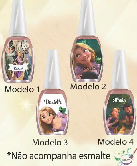 Rotulo para Esmalte-rapunzel