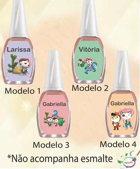 Rotulo para Esmalte-sheriff Calie do Oeste