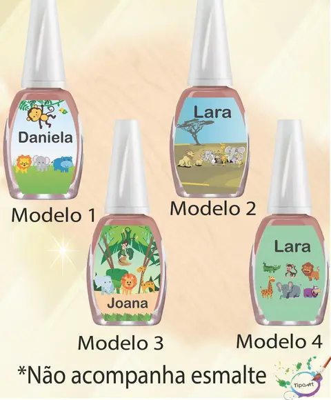 Rotulo para Esmalte-safari