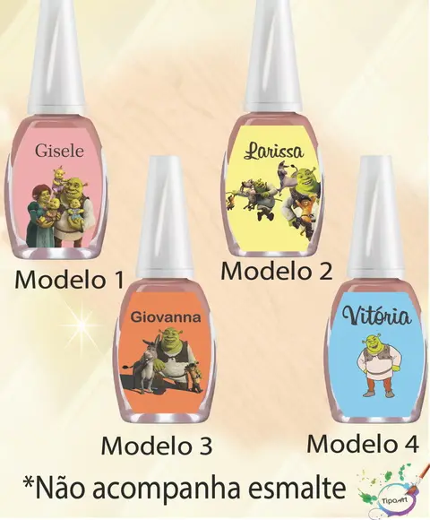 Rotulo para Esmalte-shrek