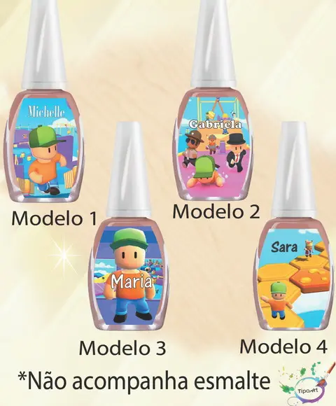 Rotulo para Esmalte-stumble Guys