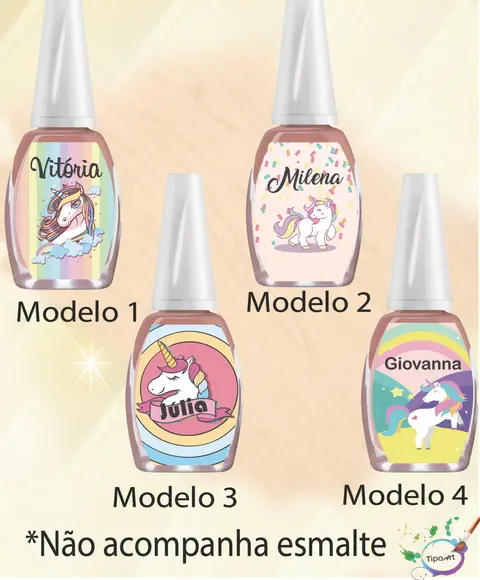 Rotulo para Esmalte-unicórnio