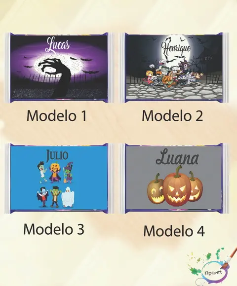 Rotulo Pipoca de Microondas- Halloween#2