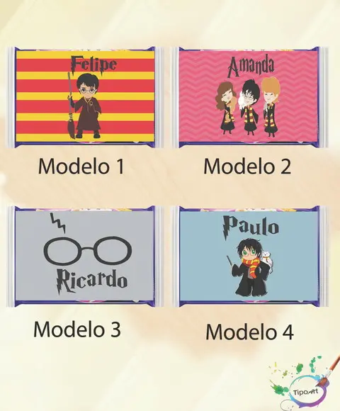 Rotulo Pipoca de Microondas- Harry Potter-modelo 1