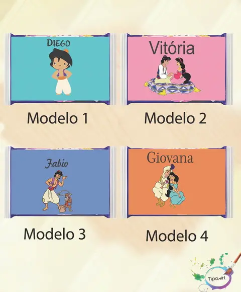 Rotulo Pipoca de Microondas-aladim