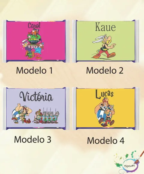 Rotulo Pipoca de Microondas-asterix