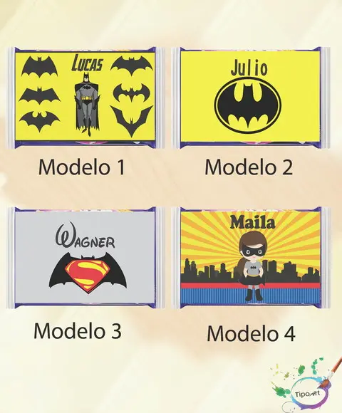 Rotulo Pipoca de Microondas-batman