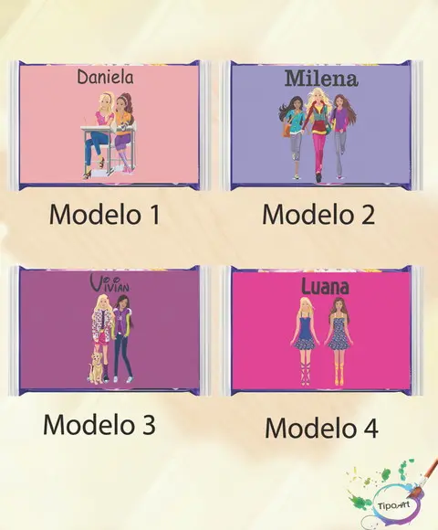 Rotulo Pipoca de Microondas-barbie