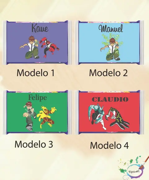 Rotulo Pipoca de Microondas-ben 10