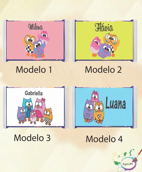 Rotulo Pipoca de Microondas-bubu e as Corujinhas