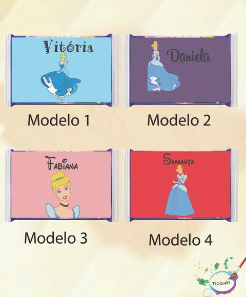 Rotulo Pipoca de Microondas-cinderela