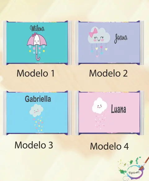 Rotulo Pipoca de Microondas-chuva de Amor