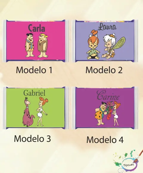 Rotulo Pipoca de Microondas-fred Flintstone