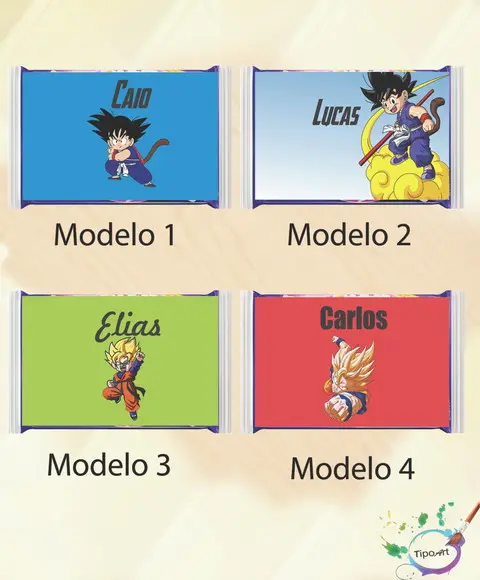 Rotulo Pipoca de Microondas-goku