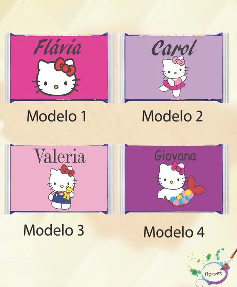 Rotulo Pipoca de Microondas-hello Kitty