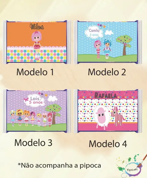 Rotulo Pipoca de Microondas-lalaloopsy