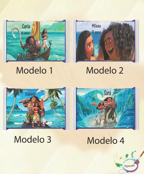 Rotulo Pipoca de Microondas-moana e Mauí