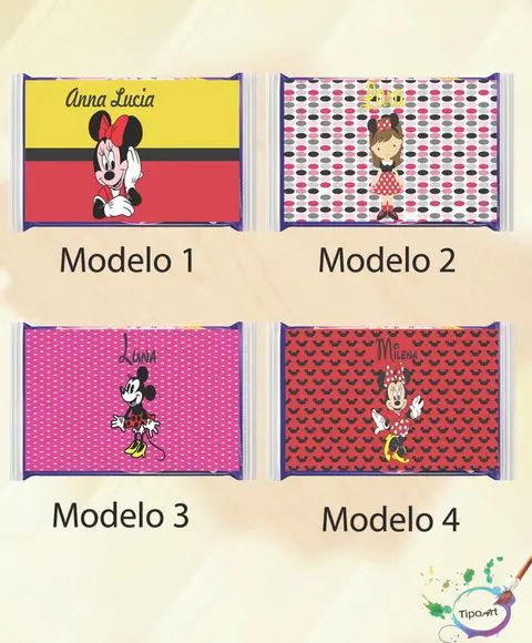 Rotulo Pipoca de Microondas-minnie