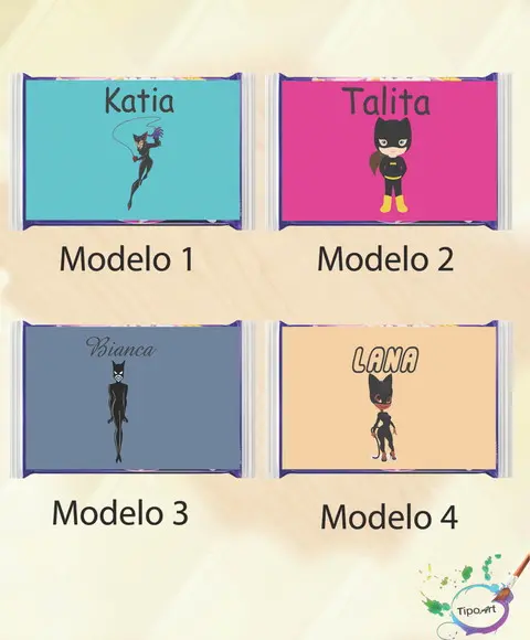 Rotulo Pipoca de Microondas-mulher Gato