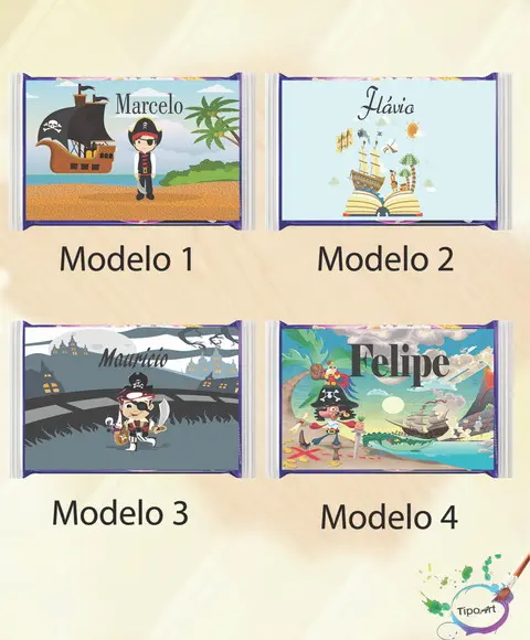 Rotulo Pipoca de Microondas-pirata