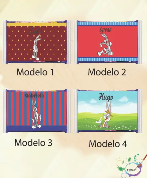 Rotulo Pipoca de Microondas-pernalonga