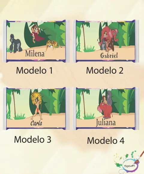 Rotulo Pipoca de Microondas-tarzan