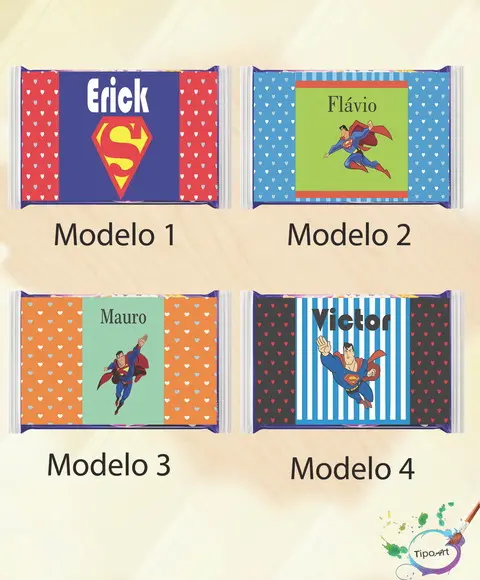 Rotulo Pipoca de Microondas-super Homem