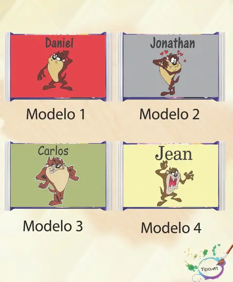 Rotulo Pipoca de Microondas-taz Mania