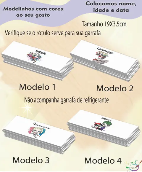 Rótulo Refrigerante-arlequina