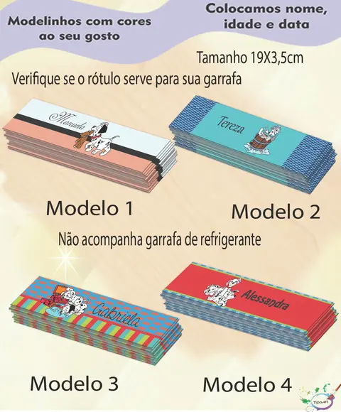 Rótulo Refrigerante-101 Dalmatas