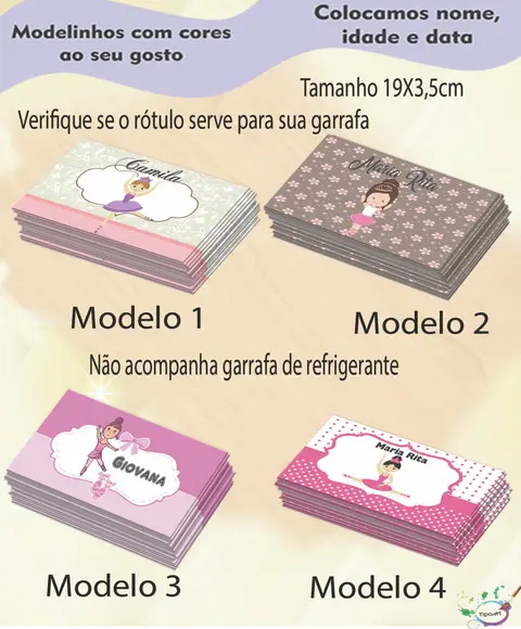Rótulo Refrigerante-bailarina