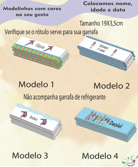 Rótulo Refrigerante-capitão Planeta