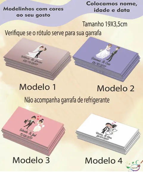 Rótulo Refrigerante-casal