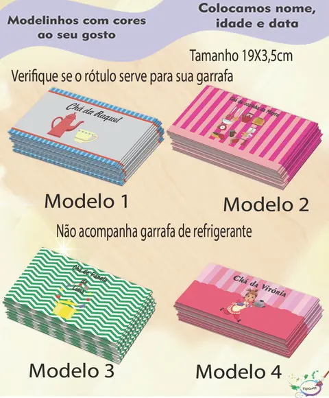 Rótulo Refrigerante-chá de Cozinha/panela