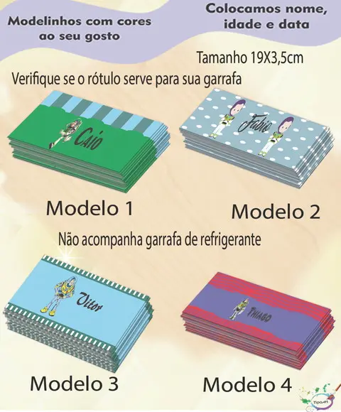 Rótulo Refrigerante-buzz Lightyear